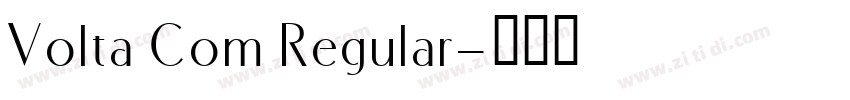 Volta Com Regular字体转换